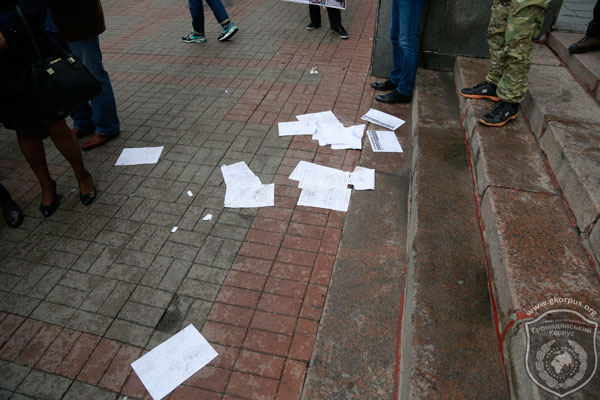 Противники МАФів та підприємці з’ясовували стосунки коло Шевченківської РДА